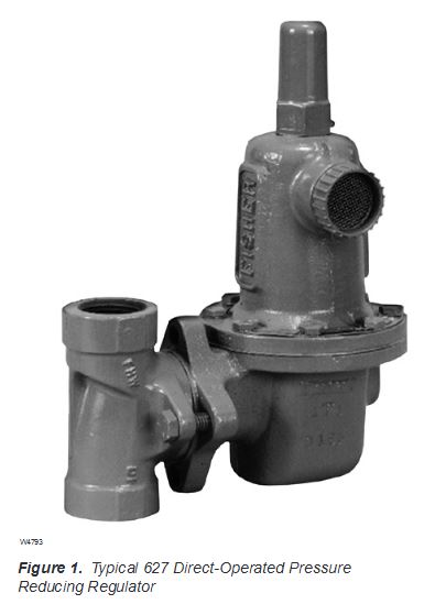 Emerson Process Bulletin 71.1:627 Fischer Series 627 pressure reducing regulator